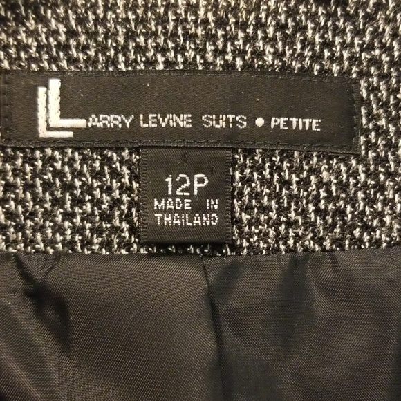 Larry Levine Sz 12P Blazer with Cool Cross Detail - Picture 4 of 5